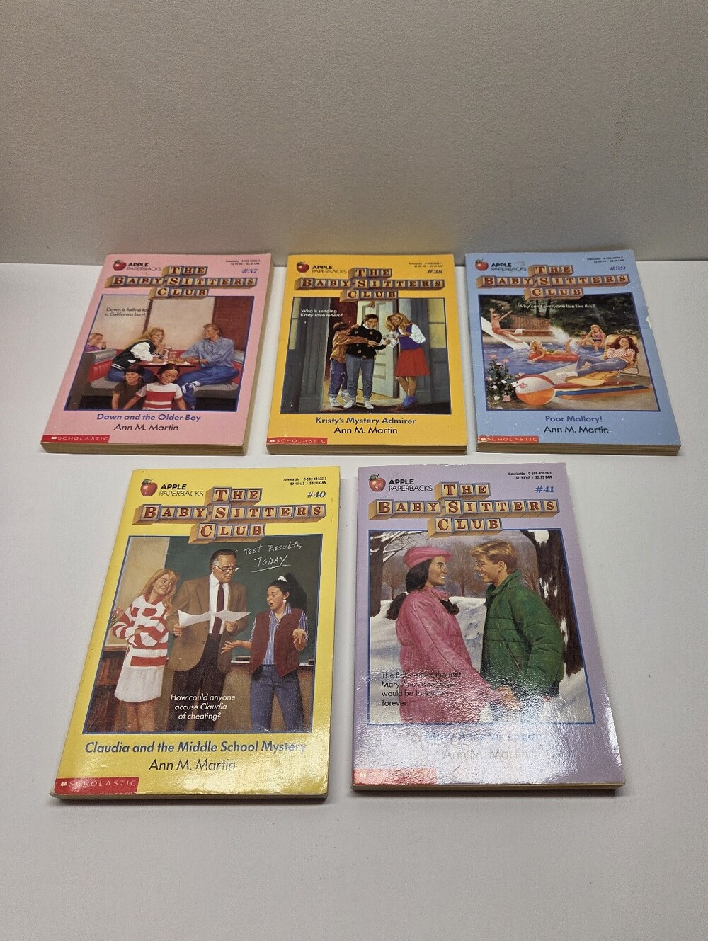 The Baby-Sitters Club Book Lot of 5 (#37-41) Apple Paperbacks Consecutive 90s